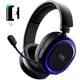Игровые беспроводные наушники Proove Gaming Rapture с микрофоном и LED RGB подсветкой геймерская гарнитура (GHRP00010001) Black - изображение 1
