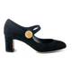 Жіночі туфлі Dolce&Gabbana Mary Jane із замшевої шкіри 37 (23.8 cm) чорні CD0882A127580999 - зображення 5