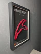 Об'ємна Рамка з 3D Трасою Circuit de Spa-Francorchamps / Stavelot, Belgium / Спа-Франкоршам в Масштабі 1:40 000 Red Matte / Frame 32x23x3 - зображення 3