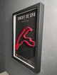Об'ємна Рамка з 3D Трасою Circuit de Spa-Francorchamps / Stavelot, Belgium / Спа-Франкоршам в Масштабі 1:40 000 Red Matte / Frame 32x23x3 - зображення 6