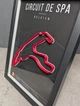 Об'ємна Рамка з 3D Трасою Circuit de Spa-Francorchamps / Stavelot, Belgium / Спа-Франкоршам в Масштабі 1:40 000 Red Matte / Frame 32x23x3 - зображення 12