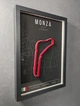 Объемная Рамка с 3D Трассой MONZA Circuit / Province of Monza and Brianza, Italy / Монза в Масштабе 1:40 000 Red Matte / Frame 32x23x3 - изображение 1
