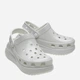 Chodaki damskie na platformie Crocs Crush High Shine Clog 209285-1FT 39-40 (M7/W9) 25 cm Jasnoszare - obraz 2