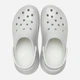 Chodaki damskie na platformie Crocs Crush High Shine Clog 209285-1FT 39-40 (M7/W9) 25 cm Jasnoszare - obraz 3
