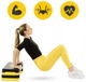 Степ-платформа 3-ступінчаста 4FIZJO 69 х 28 х 10-15-20 см Black/Yellow (P-5907739311436) - зображення 8