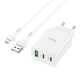 Зарядний пристрій із швидкою зарядкою QC/PD + кабель Micro-USB HOCO C99A |1USB/2Type-C/3A/PD/QC3.0| Білий - зображення 9