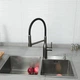 Смеситель для кухни с гибким изливом Gappo G4398-51 Черный/Оружейная сталь - изображение 2