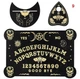 Деревянная спиритическая доска Уиджа для вызова духов и гадания Skulls&Moths 9 доска OUIJA для спиритического сеанса на английском языке, черная "G" (98944725) - изображение 1