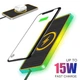 Беспроводная зарядка в машину авто для apple айфона iphone самсунг samsung QINETIQ A8 RGB 15W Car Wireless Pad&Airpods charge с RGB подсветкой + адаптер в подарок - изображение 4