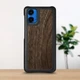 Шкіряна накладка Stenk WoodBacker для Motorola Moto G45 Чорний (78298) - зображення 1