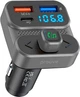 FM-трансмиттер Proove FM Launcher Luxor SE 36W PD+QC3.0 Type-C+USB Gray (593020010) - изображение 1