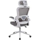 Офисное кресло GT Racer B-5880 White/Gray [125610] - изображение 5