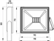 Прожектор LED 10W 220V 800lm 6000K IP65 90x28x70mm [l0790001] E.NEXT e.LED.flood.stand.10.6000 - изображение 4