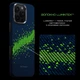 Карбоновий чохол Pitaka Tactile Woven Case StarPeak Lumintex Milky Way Galaxy для iPhone 16 Pro Синій + Зелений (KI1603PMYG) - зображення 2