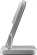 Бездротова зарядна станція Nomad Stand One Max Qi2 3-in-1 Charging Hub (3rd Gen) Срібляста (NM01561985) - зображення 8