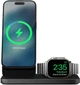 Бездротова зарядна станція Nomad Stand One Max Qi2 3-in-1 Charging Hub (3rd Gen) Чорна (NM01570185) - зображення 6