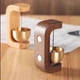 Деревянный колокольчик для дверей Wooden Bell с-образный беспроводной дверной звонок на магните, темный коричневый (98481513) - изображение 4