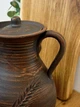 Глек з ручкою 2,5 л глиняний (керамічний) різьблений Гражда Колосок - зображення 5