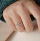 Кольцо Fashion Jeverly веточка с камушками циркония регулируемое, серебристое (SVS) - изображение 5
