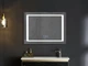 Дзеркало Mixxus Style MR03-90x70 (годинник, LED-підсвічування, антизапотівання) (MI6007) - зображення 2