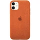 Чехол Alcantara Алькантара для iPhone 11 (07) Orange оранжевый - изображение 1