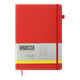 Книга записна Buromax Primo 190*250мм 96 аркушів у клітинку обкладинка штучна шкіра бордова (BM.292161-13) - зображення 1