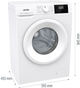 Стиральная машина узкая Gorenje WNGPI72SBS/UA - изображение 7
