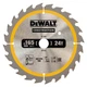 Диск пильный по дереву DeWALT CONSTRUCTION 165х20 мм для циркулярной пилы (DT1949) - изображение 1