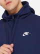 Bluza męska z kapturem ocieplana Nike M Nsw Club Hoodie Po Bb BV2654-410 S Granatowa - obraz 6