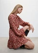 Платье женское MANGO 47085867 Вишневый S KL0438 - изображение 5