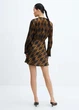 Платье женское MANGO 57049122 Черный с золотистым S KL0450 - изображение 7