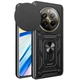 Чехол Fiji Camera Defence для Realme 12 4G (RMX3871) бампер с защитой камеры и подставкой Black - изображение 1