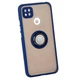 Чохол Fiji Colorframe для Xiaomi Redmi 10A матовий бампер з кільцем підставкою Dark Blue - зображення 1