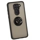 Чехол Fiji Colorframe для Xiaomi Redmi Note 9 матовый бампер с кольцом подставкой Black - изображение 1