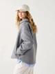 Пальто осеннее короткое женское Uniqlo 573282681 XL Серое (1159824641) - изображение 2