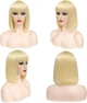 Женский парик Wig-LC3021-1 короткие волосы из высокотемпературного волокна / каре с челкой, экстра блонд (98739234) - изображение 3