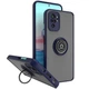 Чохол Fiji Colorframe для Xiaomi Redmi Note 10 Pro матовий бампер з кільцем підставкою Dark Blue - зображення 1