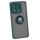 Чохол Fiji Colorframe для Xiaomi 13 Pro матовий бампер з кільцем підставкою Green - зображення 1