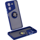 Чехол Fiji Colorframe для Tecno POVA 5 (LH7n) матовый бампер с кольцом подставкой Dark Blue - изображение 2