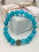 Браслет Magic Stone з аквамарину з шармом-хрестом, one size, 8 мм - изображение 2