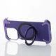 Чохол для iPhone 14 Pro Max Magsafe Leather Metal Frame Series Фіолетовий - зображення 3