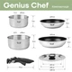 Набор посуды Krauff Genius Chef 6 предметов - изображение 8