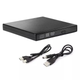 Внешний привод USB DVD-RW CD-RW 8045 дисковод портативный оптический для компьютера ноутбука Черный - изображение 1