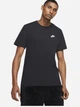 Футболка хлопковая длинная мужская Nike M Nsw Club Tee AR4997-013 M Черная (191888618071) - изображение 1