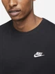 Футболка хлопковая длинная мужская Nike M Nsw Club Tee AR4997-013 M Черная (191888618071) - изображение 4