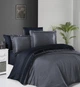 Постельное белье First Choice Deluxe Satin DARK 200 х 220 см Serenity Dark Grey-Navy Blue - изображение 1