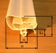 Ущільнювальна гума VJ Parts для холодильника Snaige RF 360 (570*692) V372.100-02 малих дверей - зображення 2