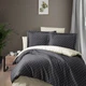 Постельное белье First Choice Cotton Satin 200 х 220 см Point Antracite - изображение 1