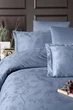 Постельное белье First Choice Jacquard Satin 200х220 см Stesha Dusty Blue - изображение 2