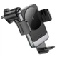 Тримач для мобiльного з БЗП HOCO HW13 Speed wireless fast charging car holder(air outlet) Black Metal Gray - изображение 4